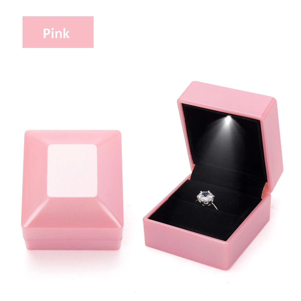 1 Pcs LED Jewelry Ring Box