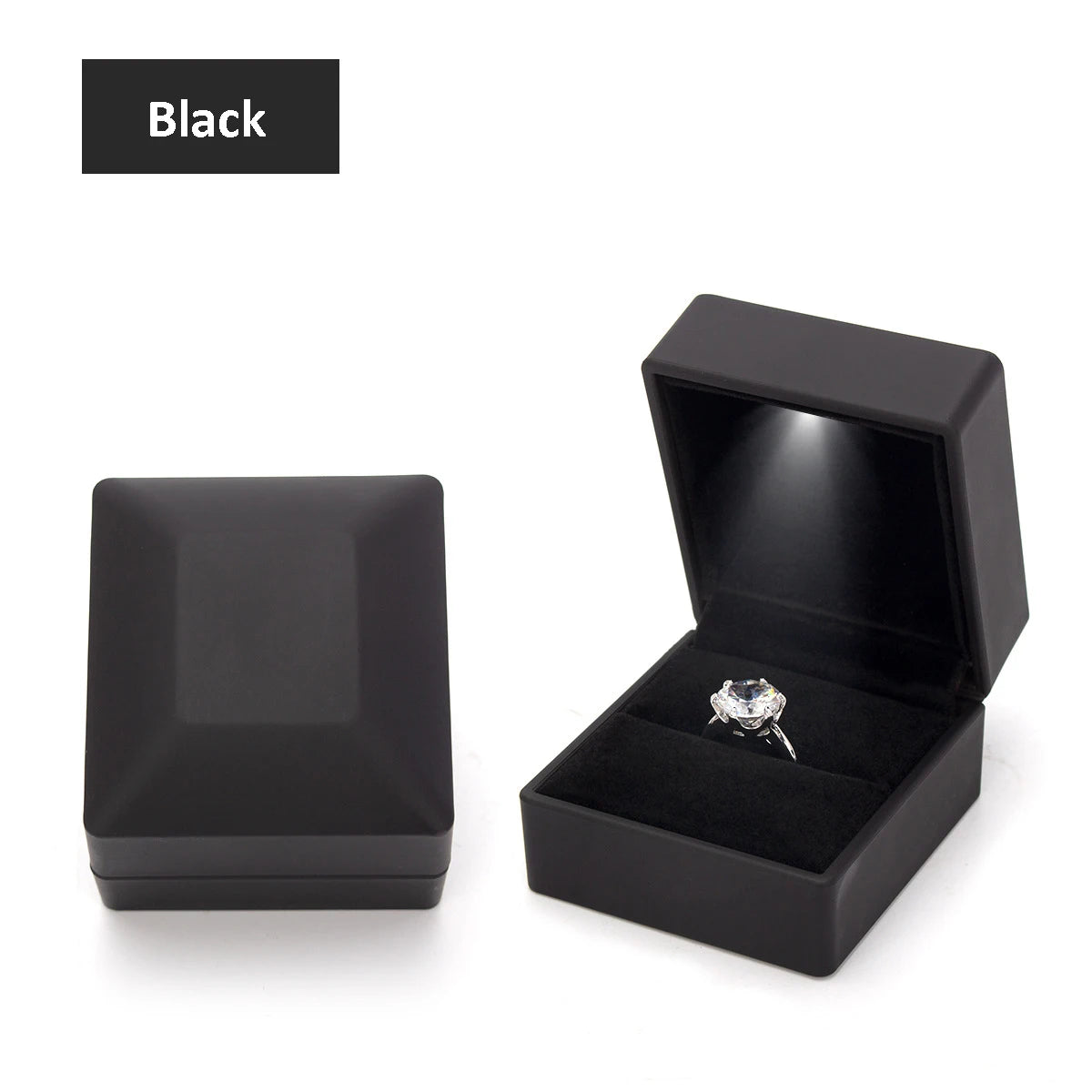 1 Pcs LED Jewelry Ring Box