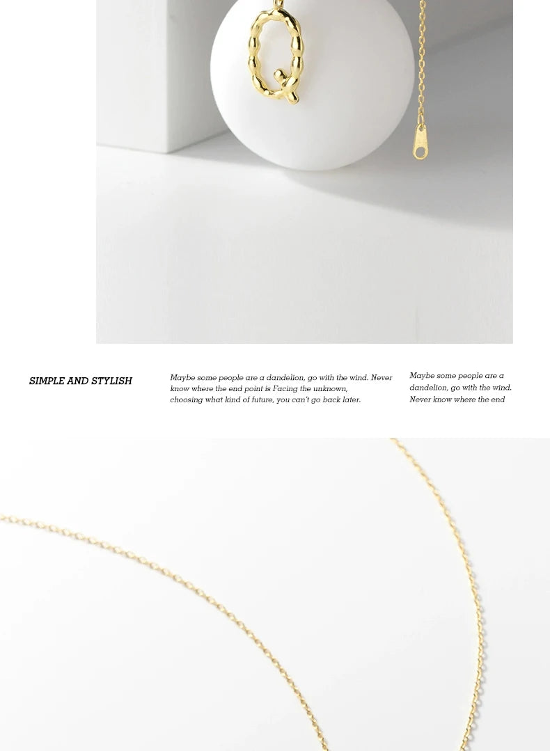 Simple 26 Letters Chain Necklace
