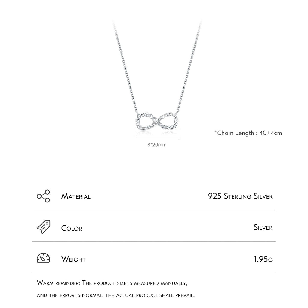 Pendentif romantique d'amour infini 