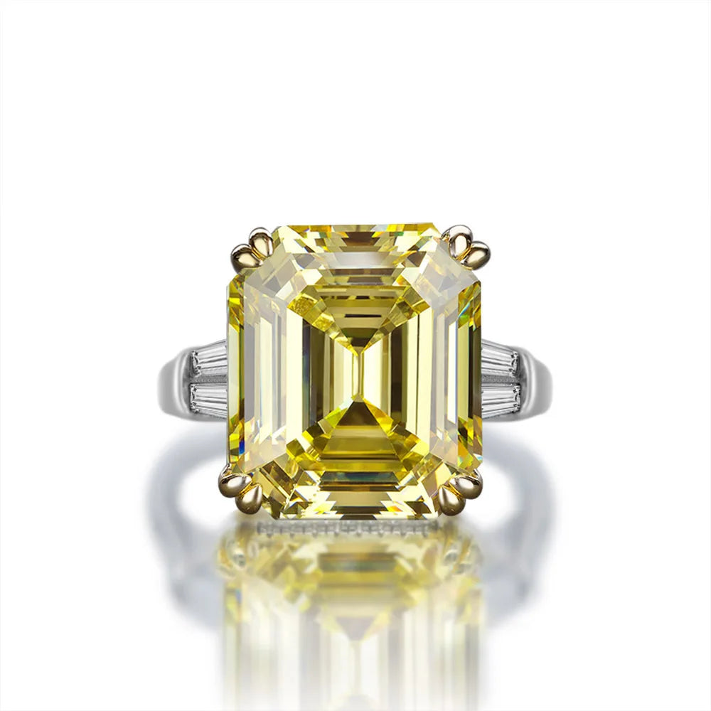 Square Moissanite Ring