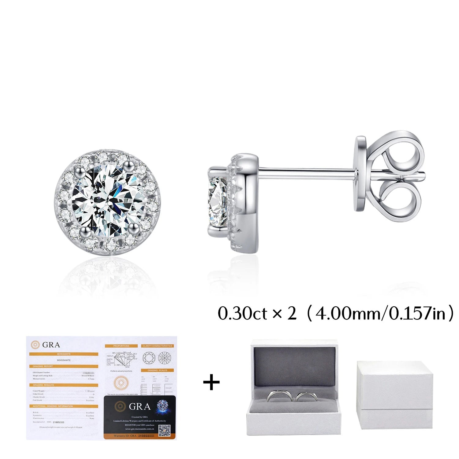 Moissanite Stud Earrings