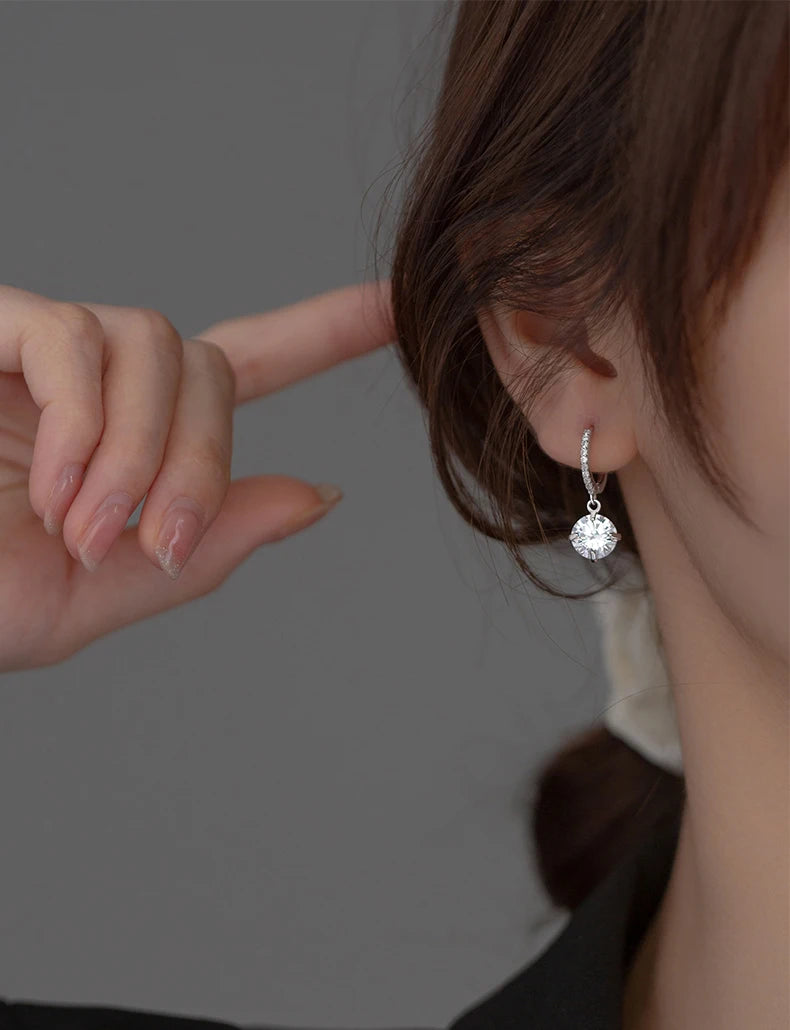 Pure Silver Hoop Earrings