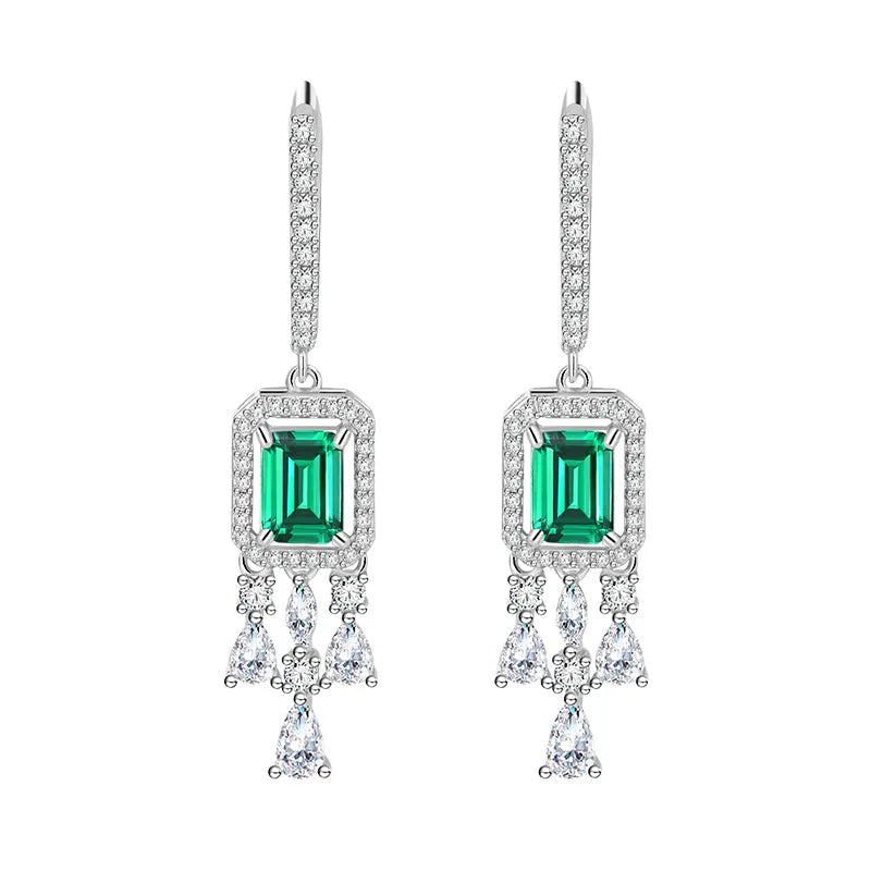 7 Carat Emerald Earring