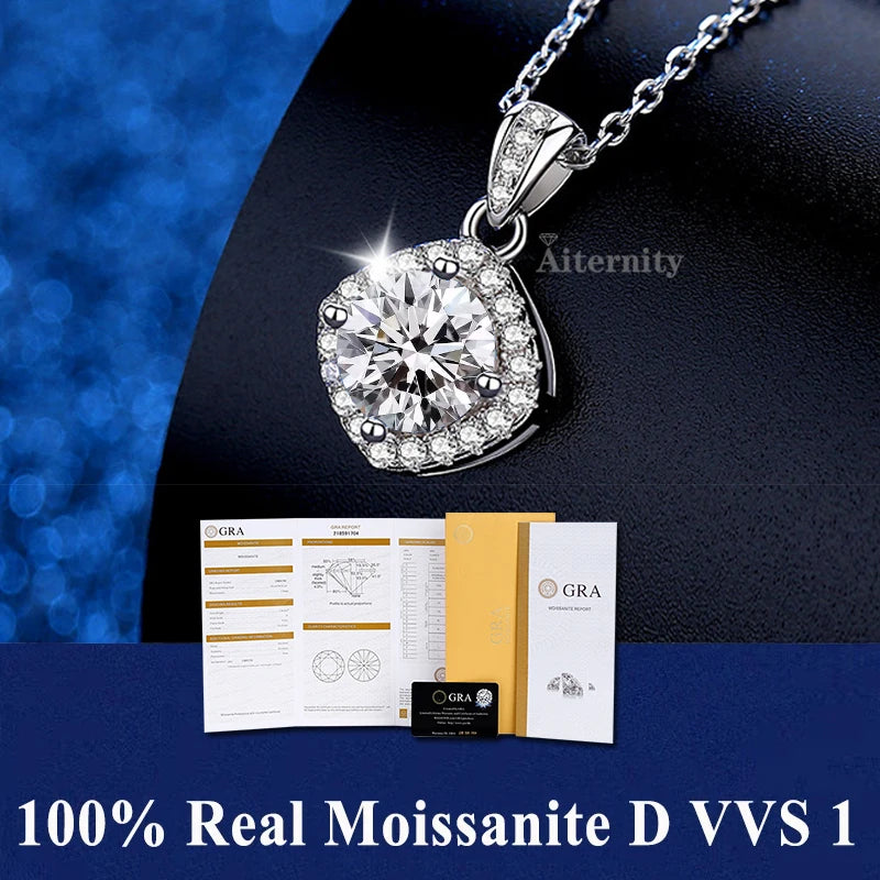 GRA Moissanite Pendant