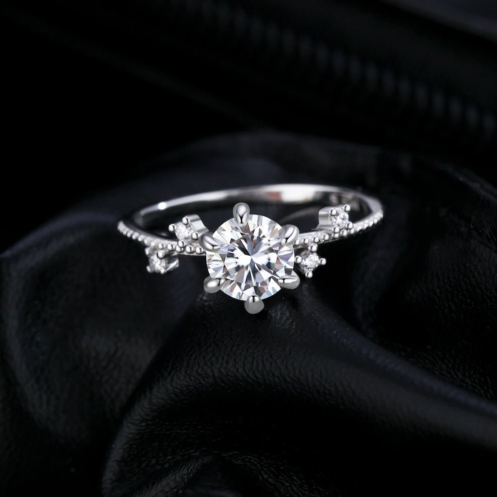 Flora Moissanite Ring
