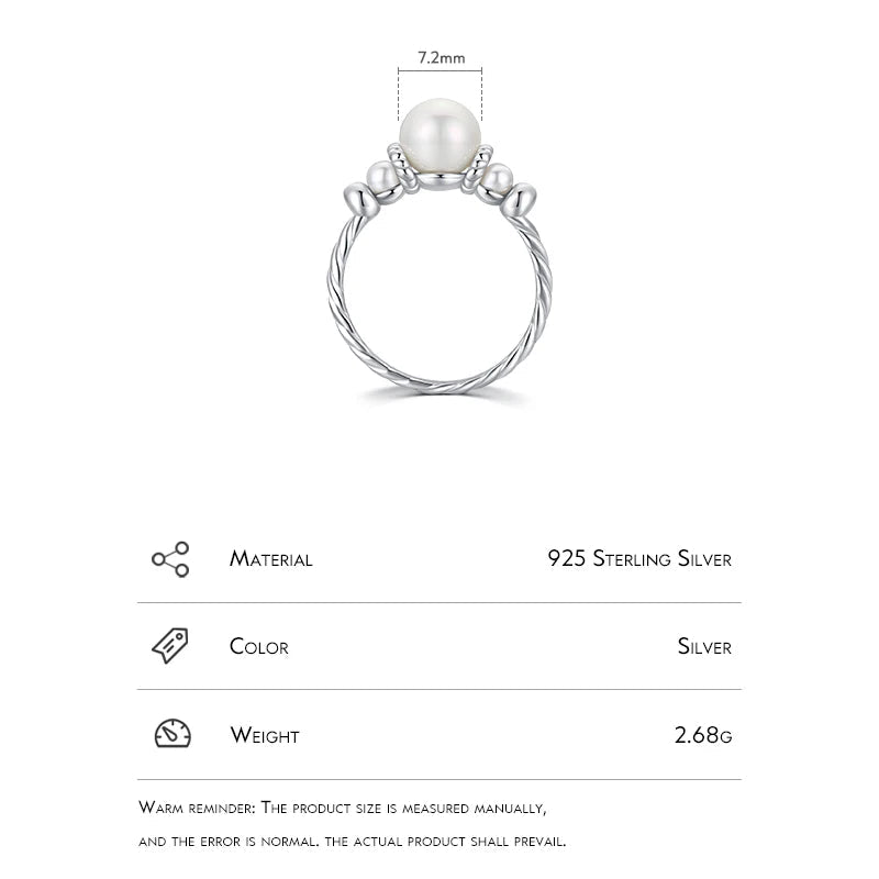 Vintage Shell Pearl Ring