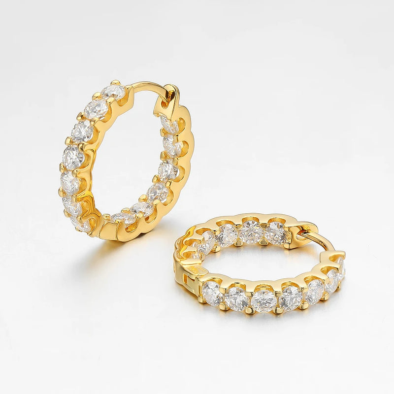 2.6ct Moissanite Earring Hoops