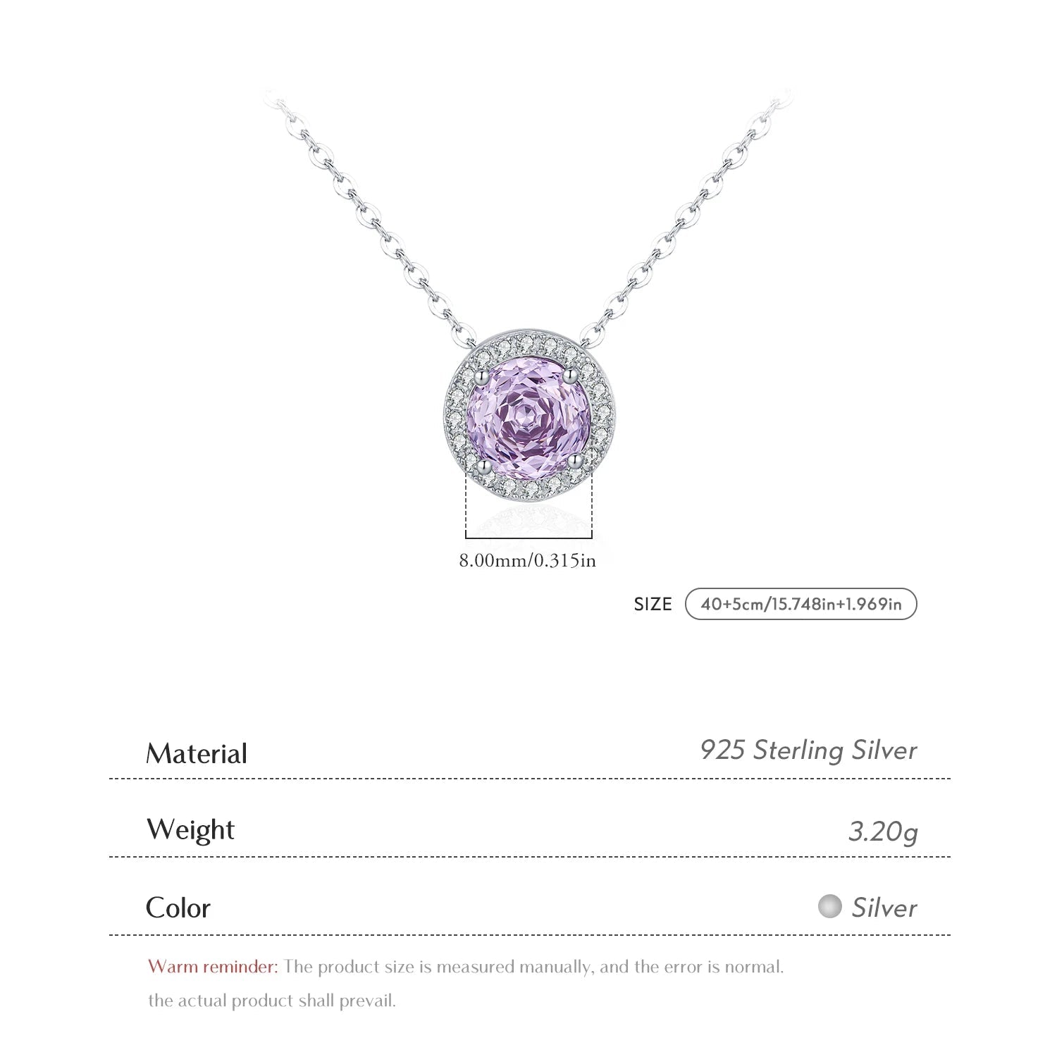 Colliers scintillants taille rose ronde 