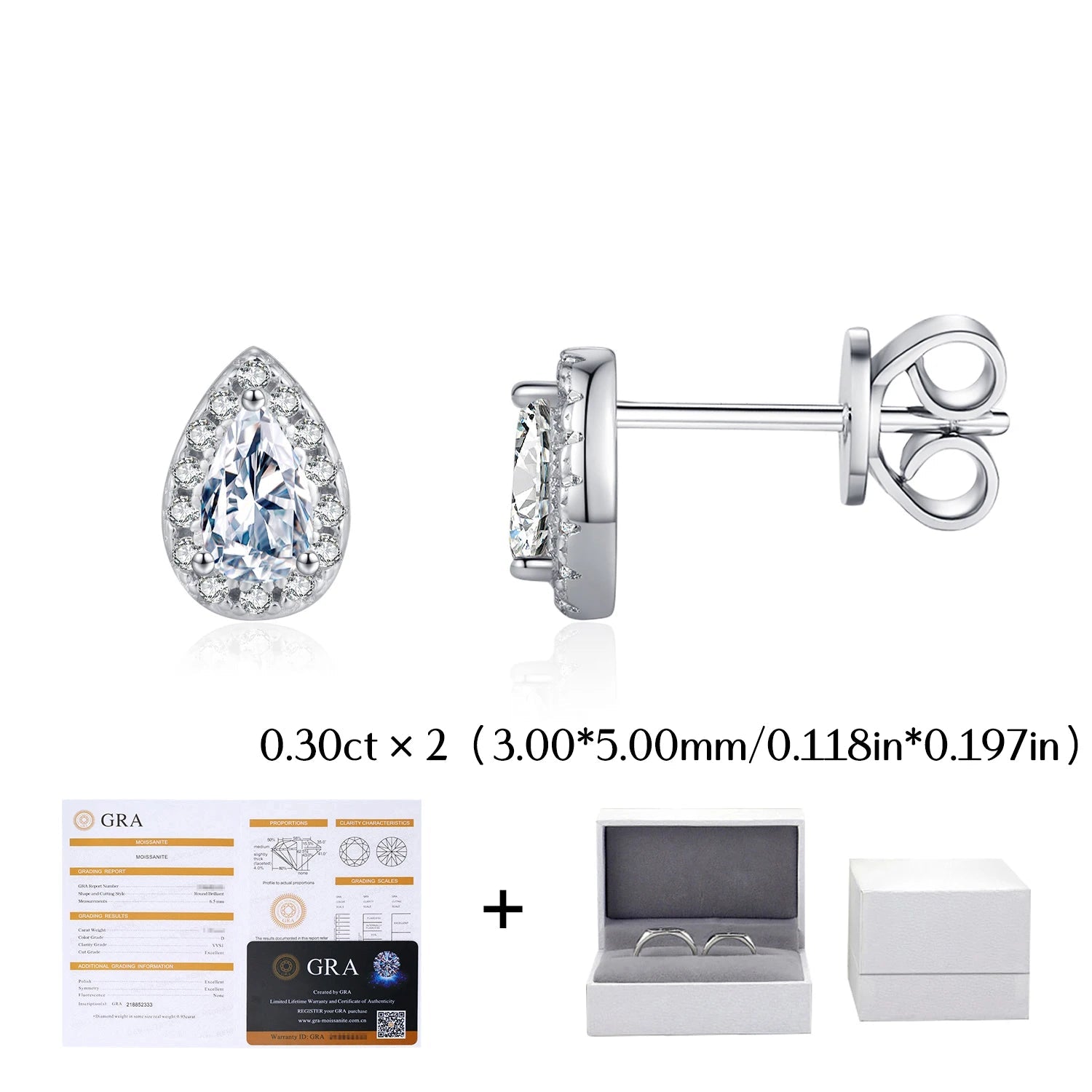 Moissanite Stud Earrings