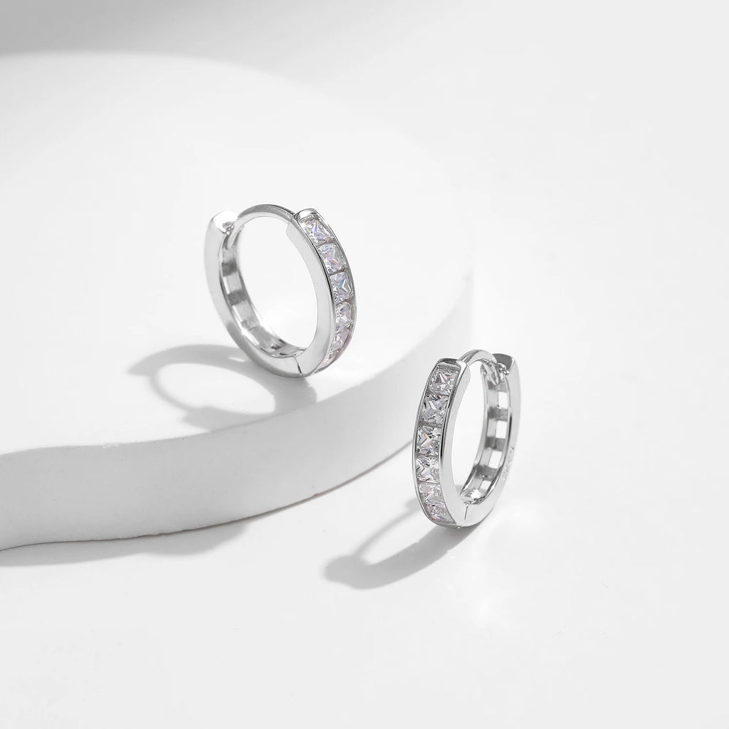 Square Clear Earings
