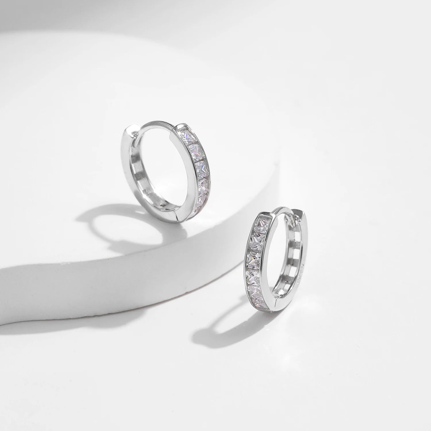 Square Clear Earings