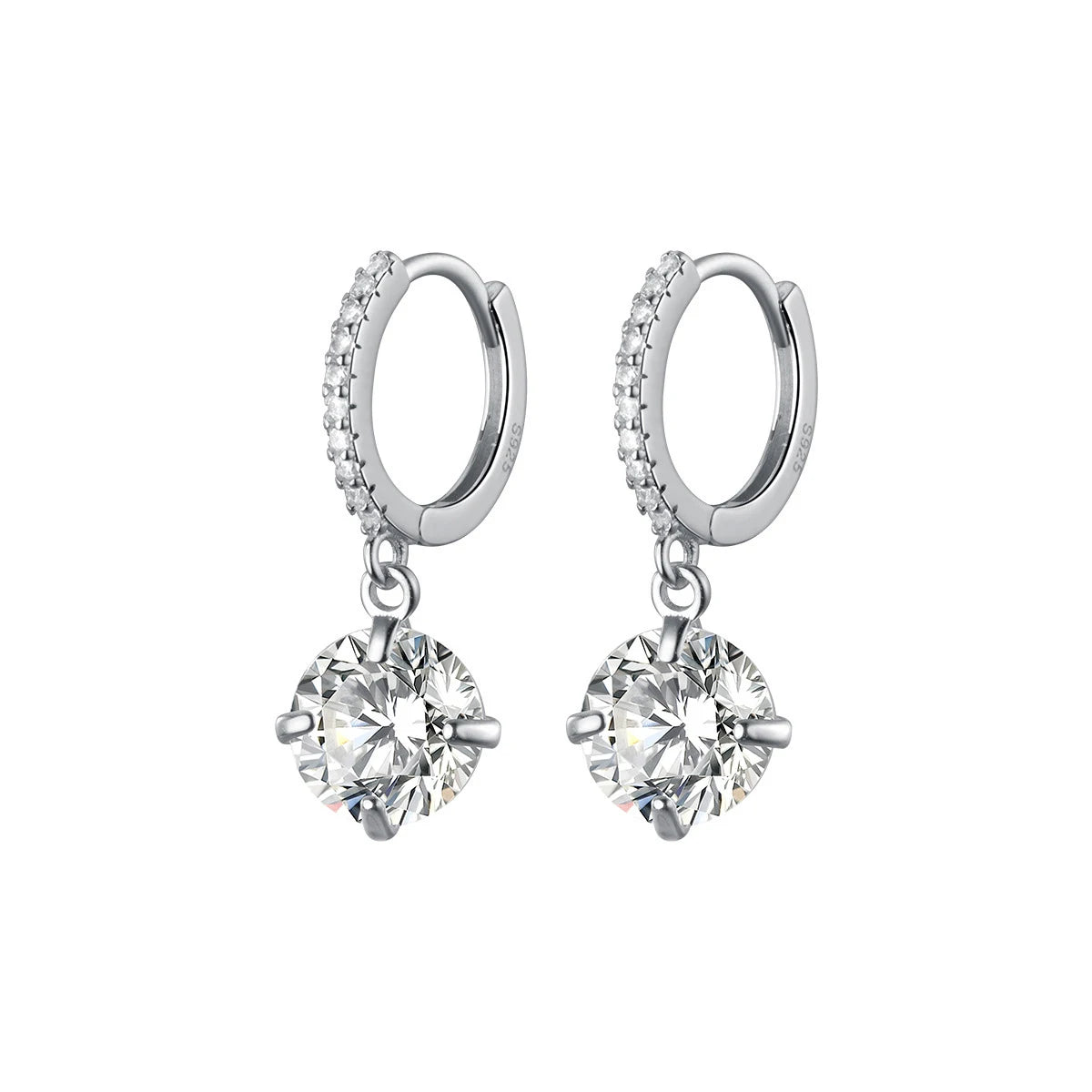 Pure Silver Hoop Earrings