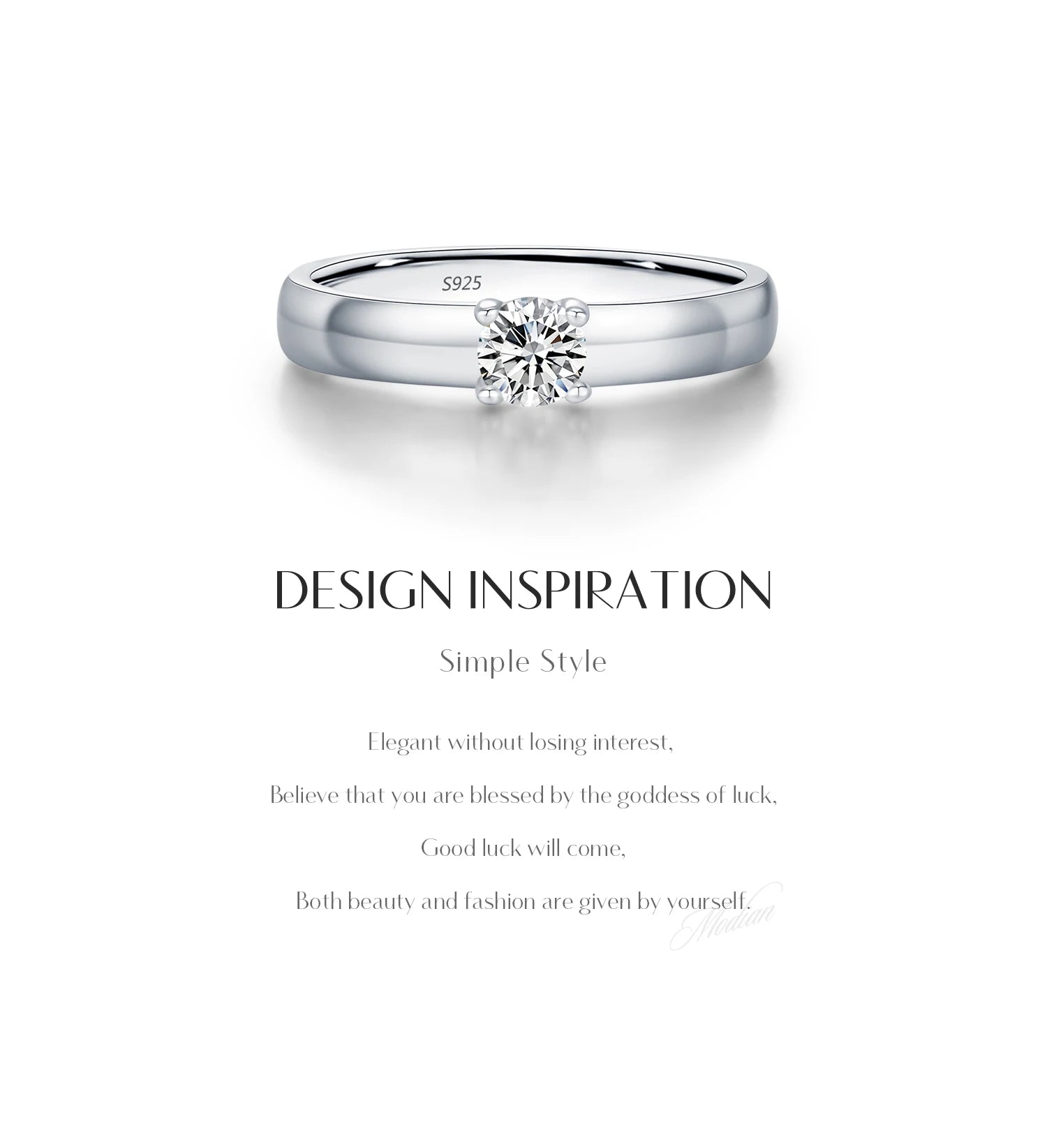 Round Moissanite Rings