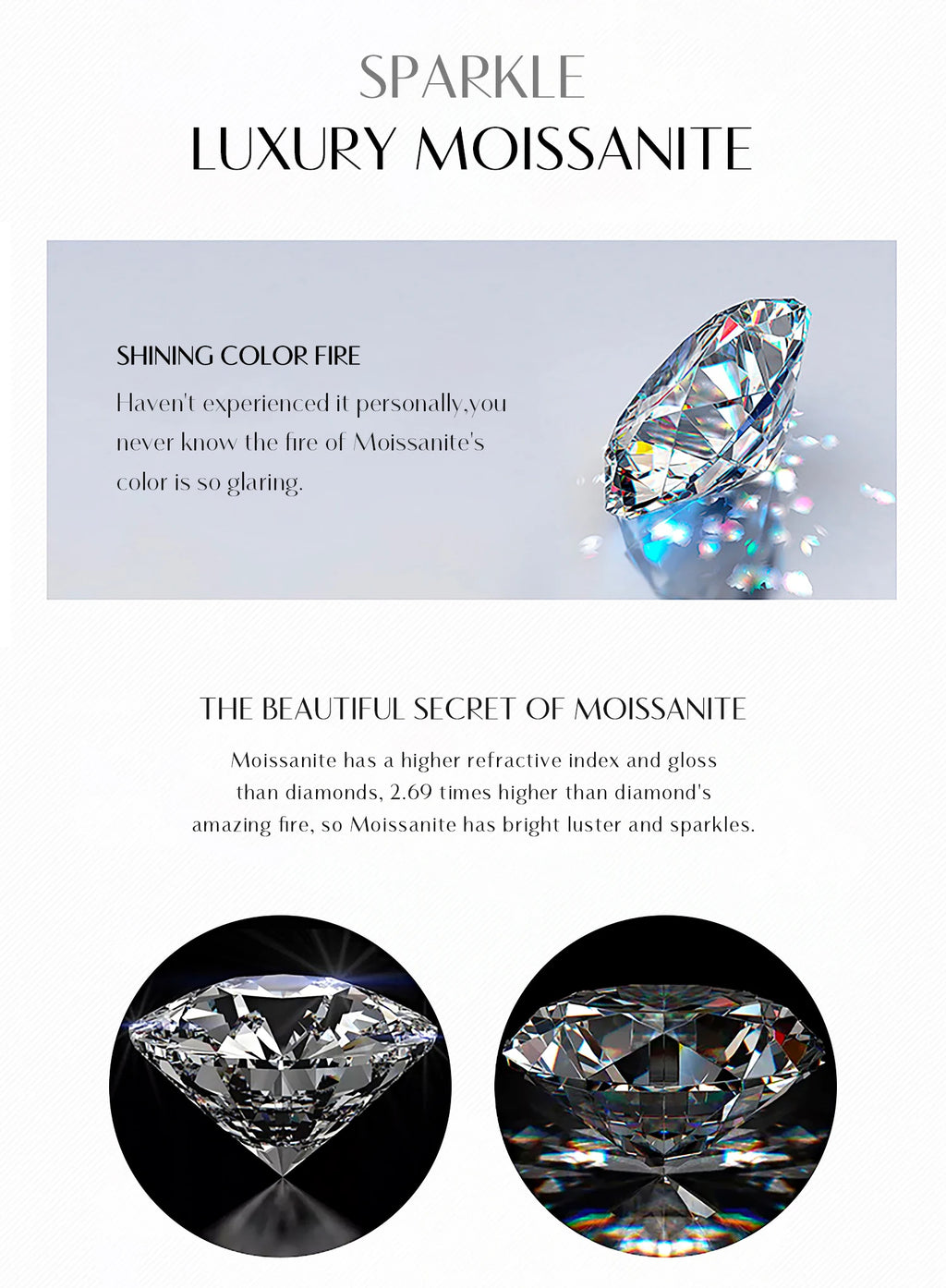 1 Carat Moissanite Pendant