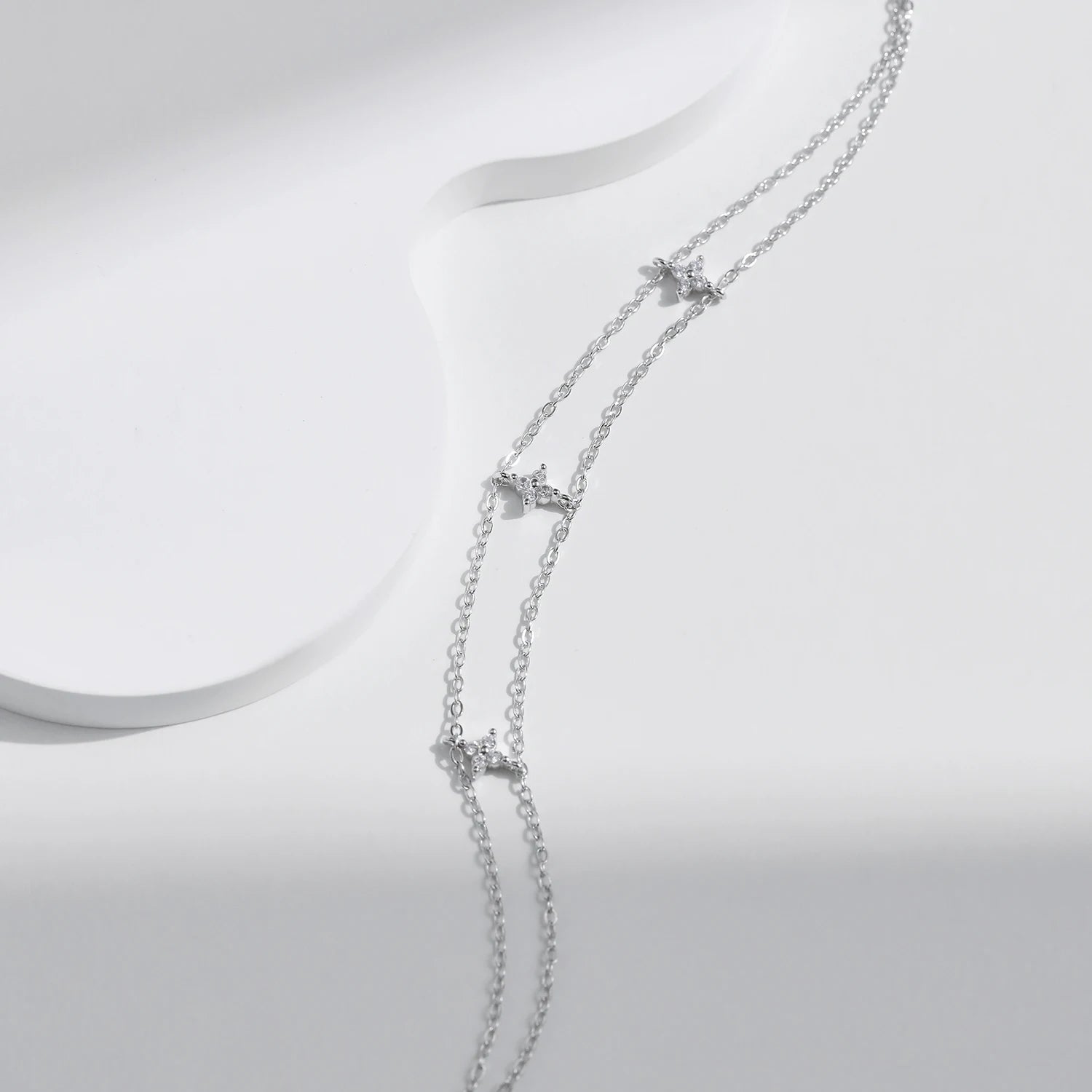 Double-layer Four Leaf Clover Bracelet