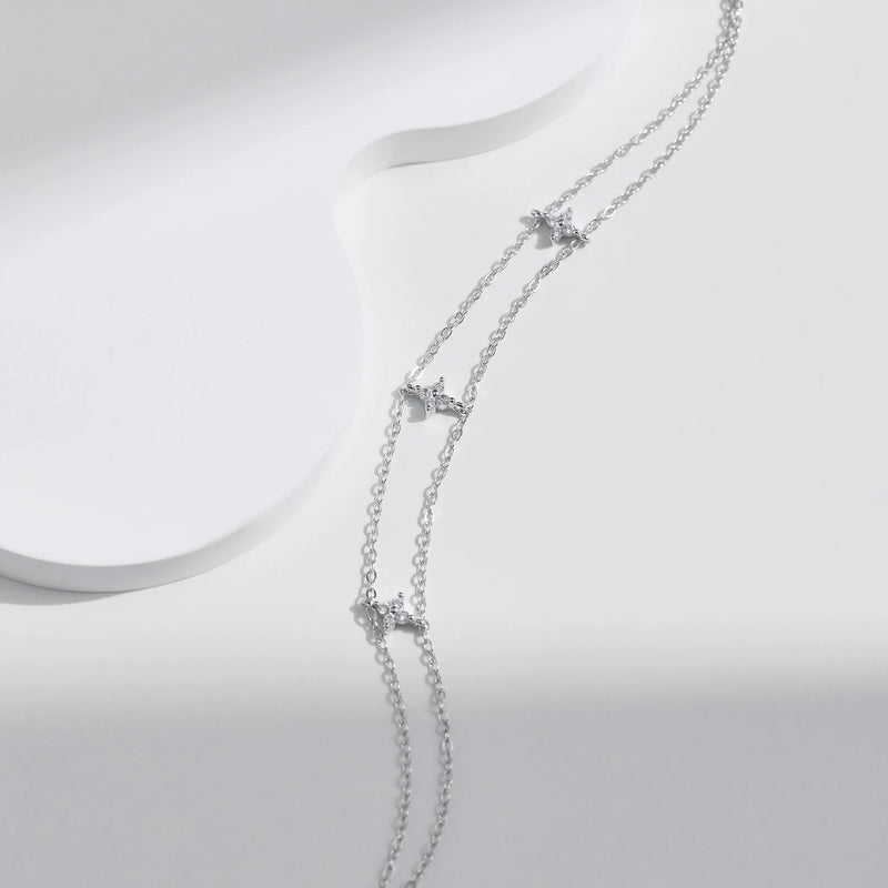 Double-layer Four Leaf Clover Bracelet