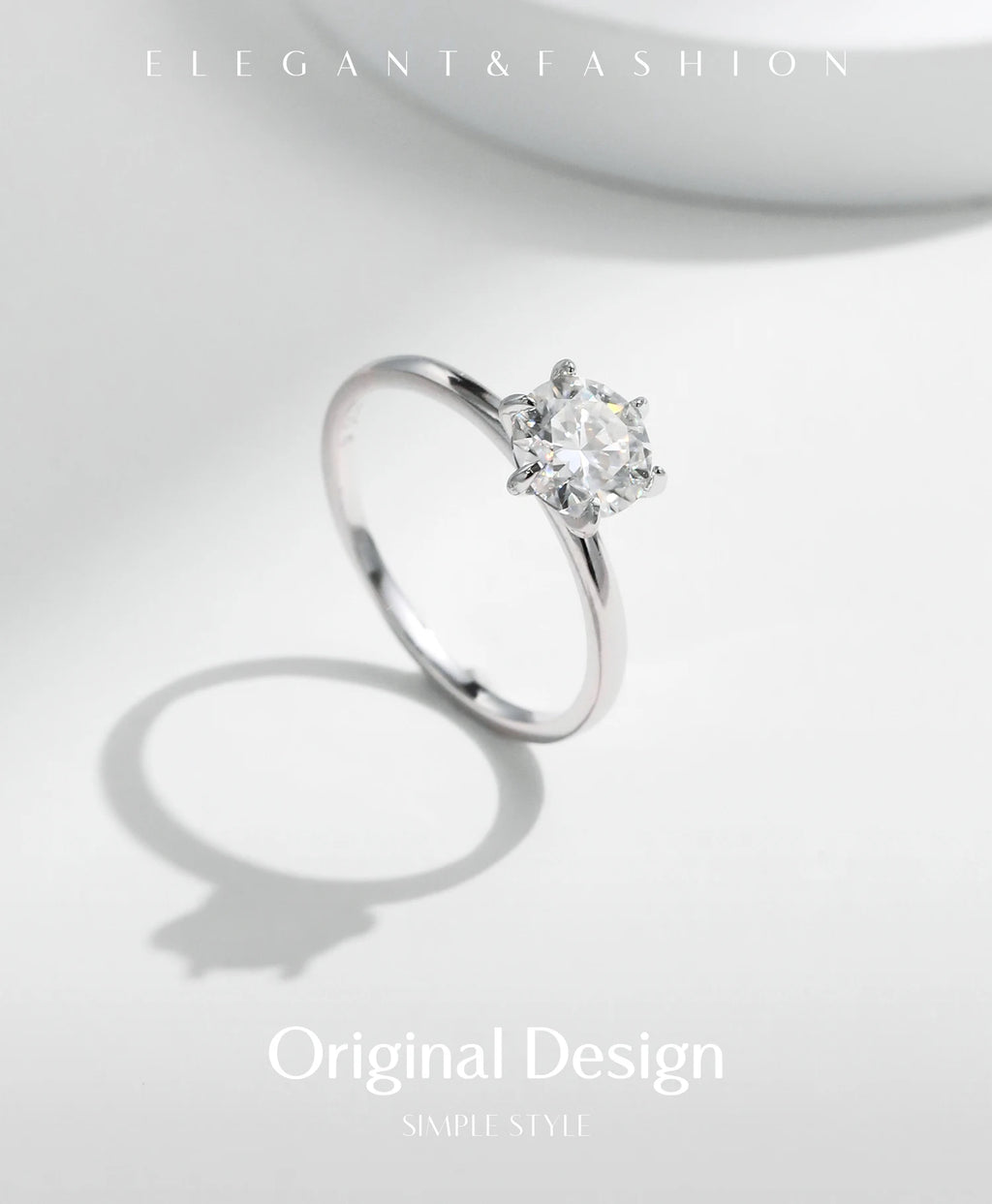 1CT Moissanite Ring