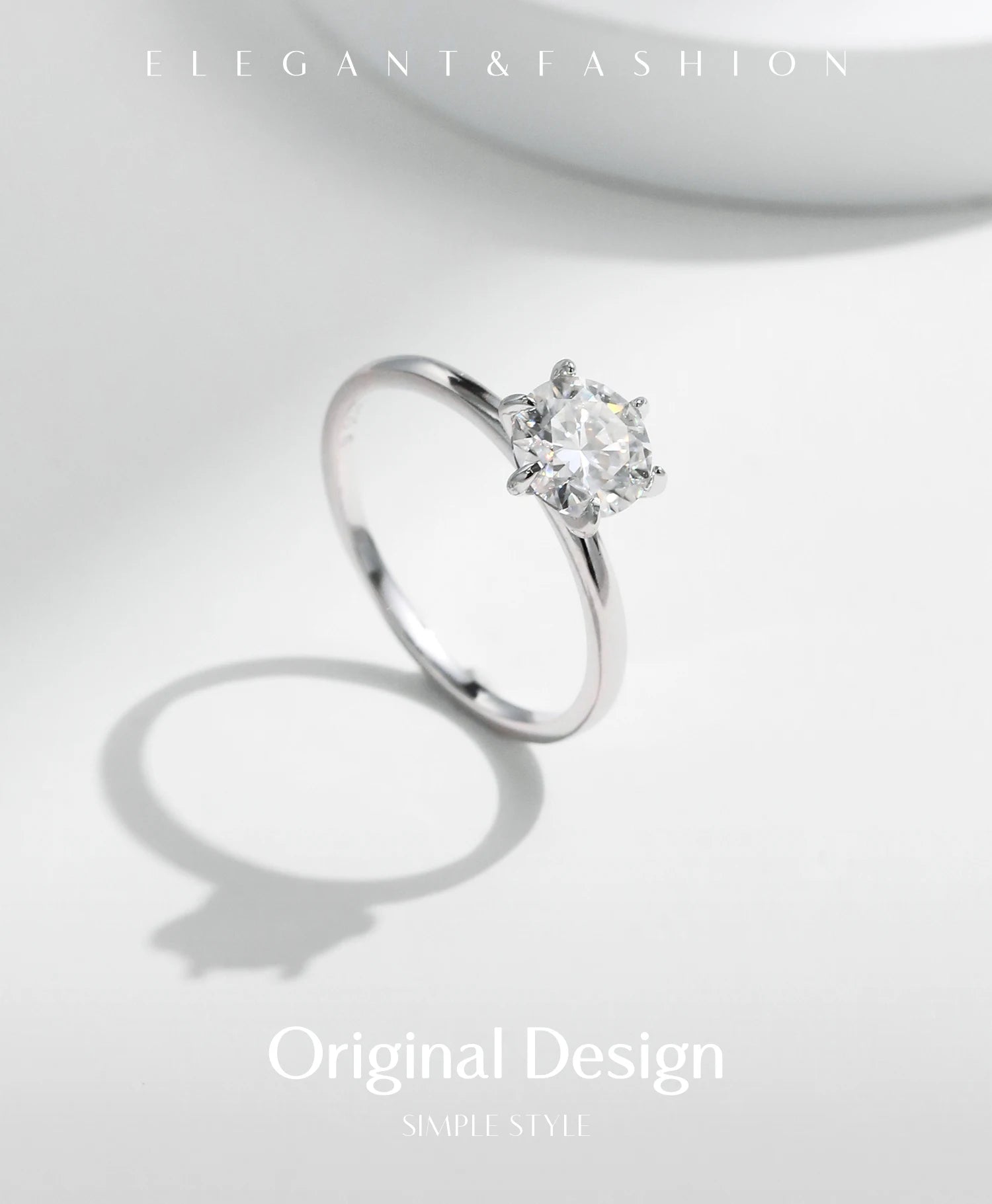 1CT Moissanite Ring
