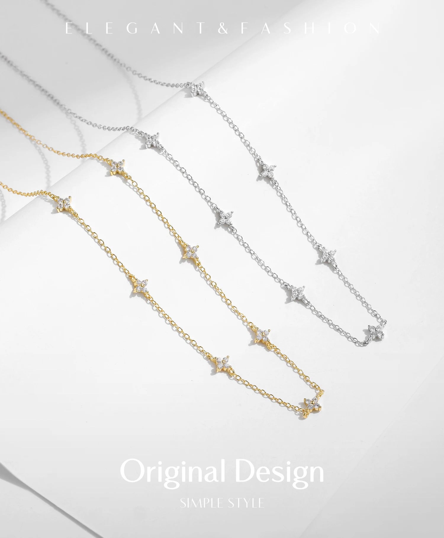 Exquisite Four Leaf Clover Necklace