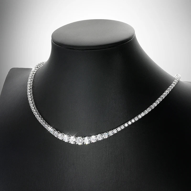 Full Moissanite Gradient Necklace