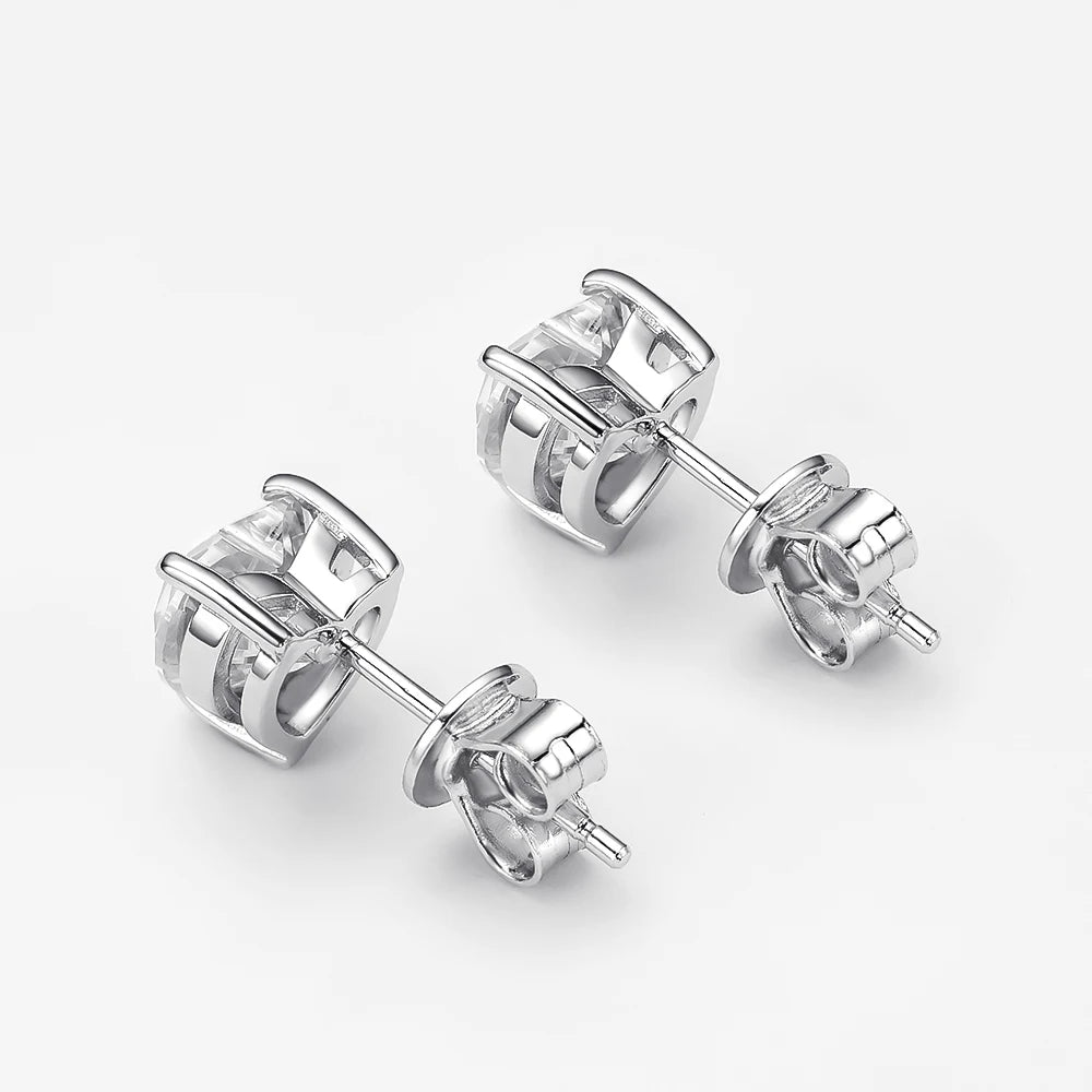 Heart Moissanite Earrings