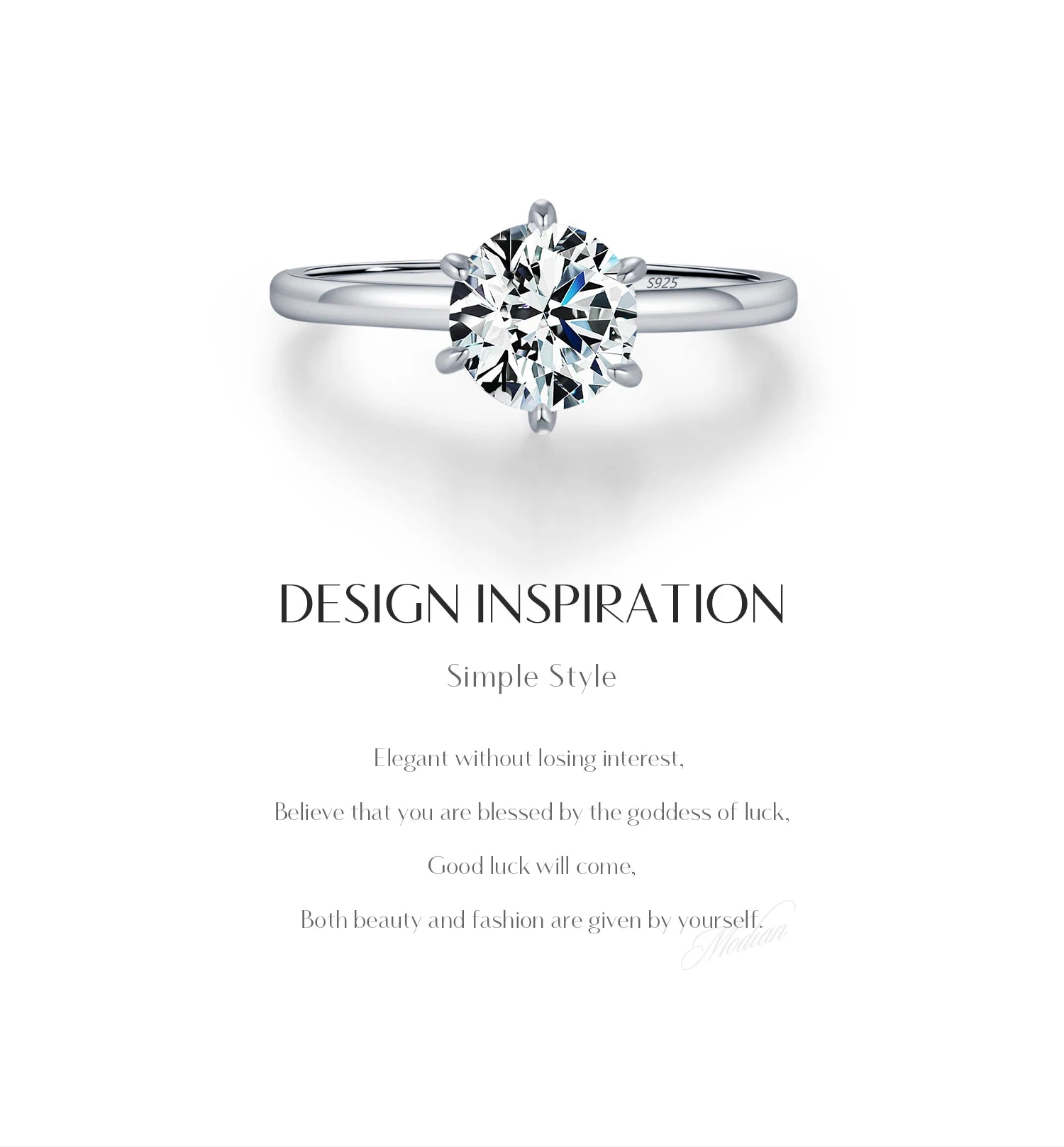 1CT Moissanite Ring