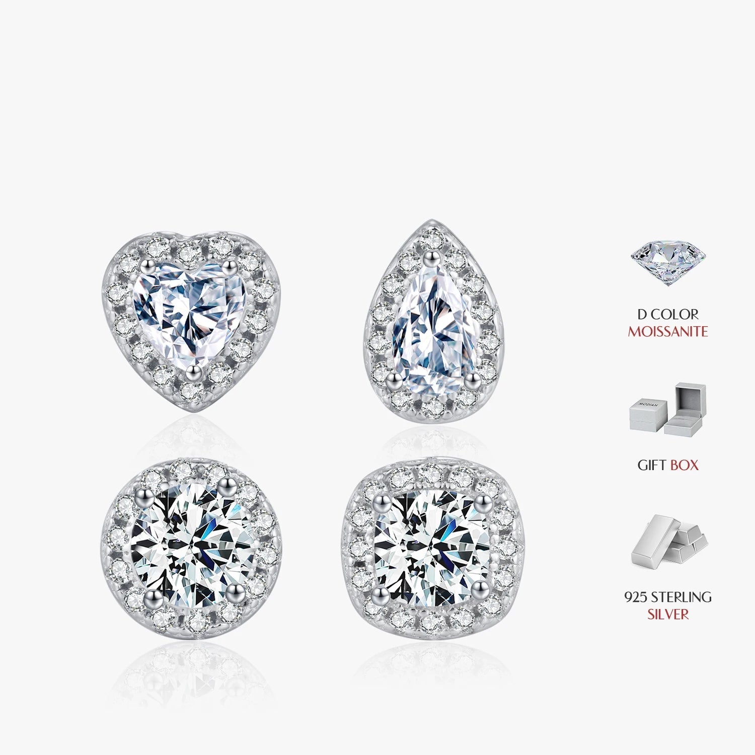 Moissanite Stud Earrings