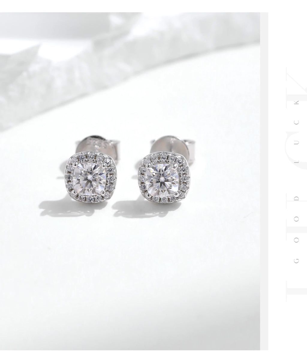 Moissanite Stud Earrings