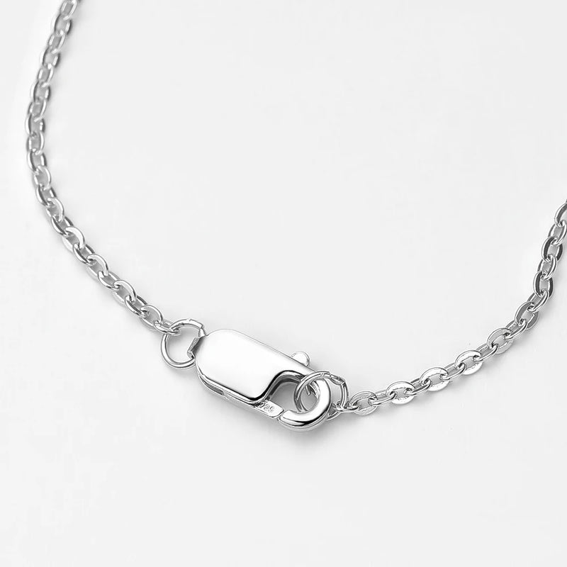 2.5-5MM Cross Moissanite Necklace