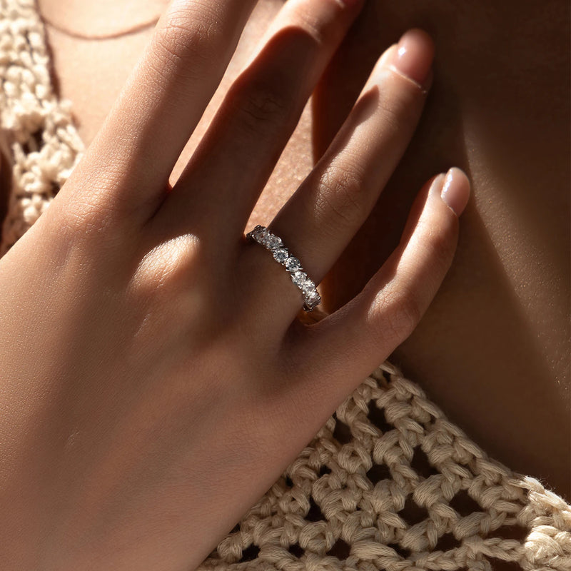 Cubic Zirconia Eternity Ring