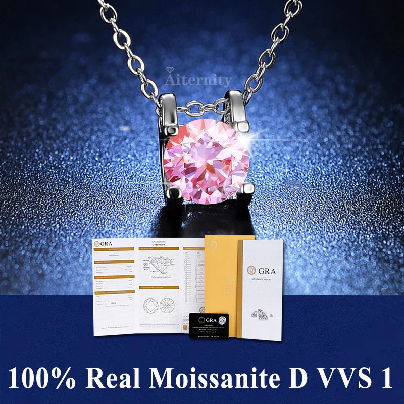 GRA Moissanite Pendant