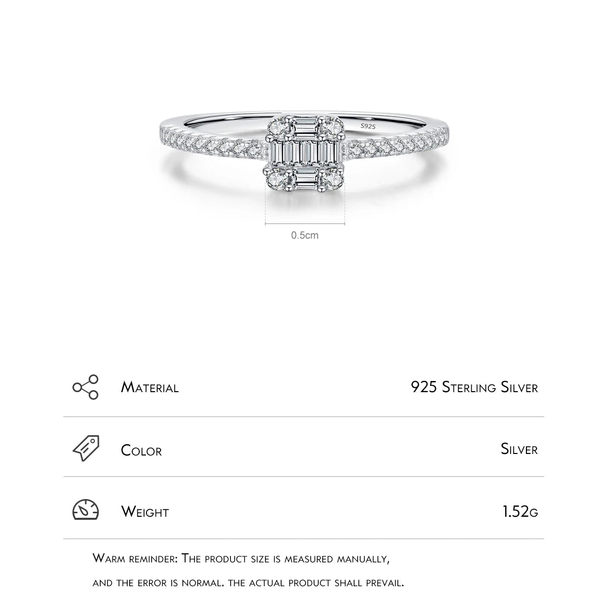 Simple Square/ Heart Ring