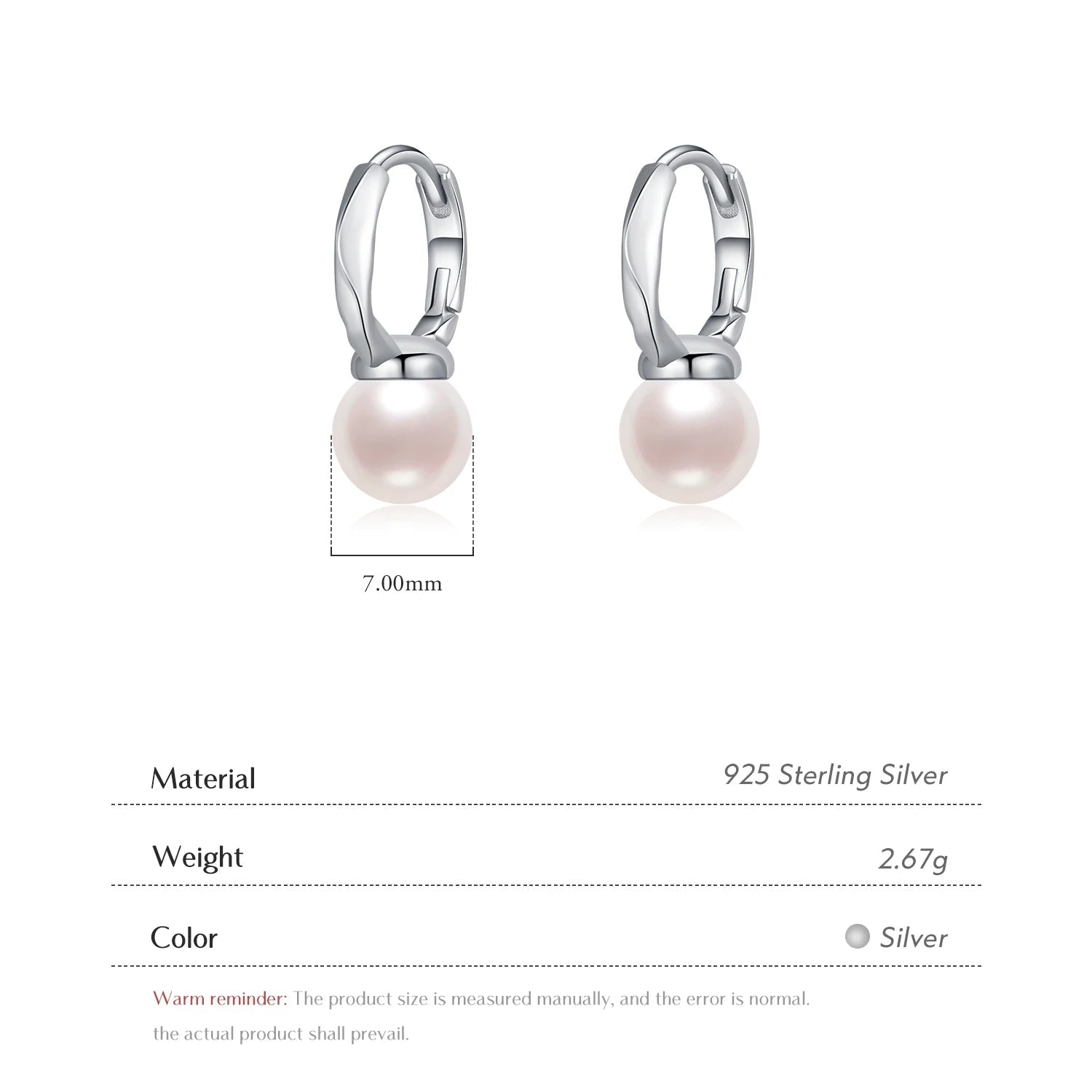 Shell Pearl Hoop Earrings