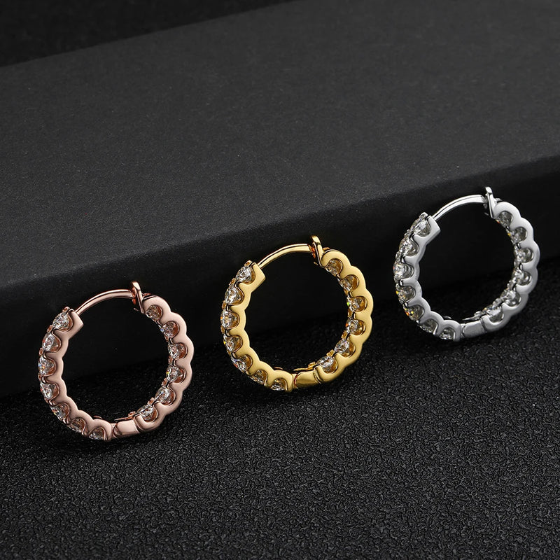 2.6ct Moissanite Earring Hoops