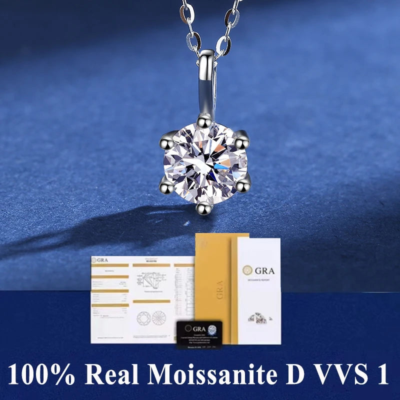 GRA Moissanite Pendant
