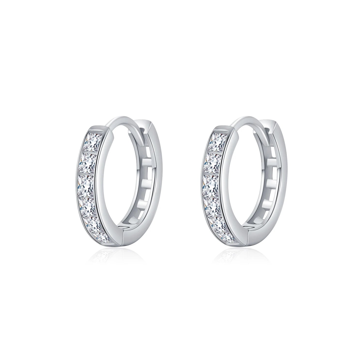 Square Clear Earings