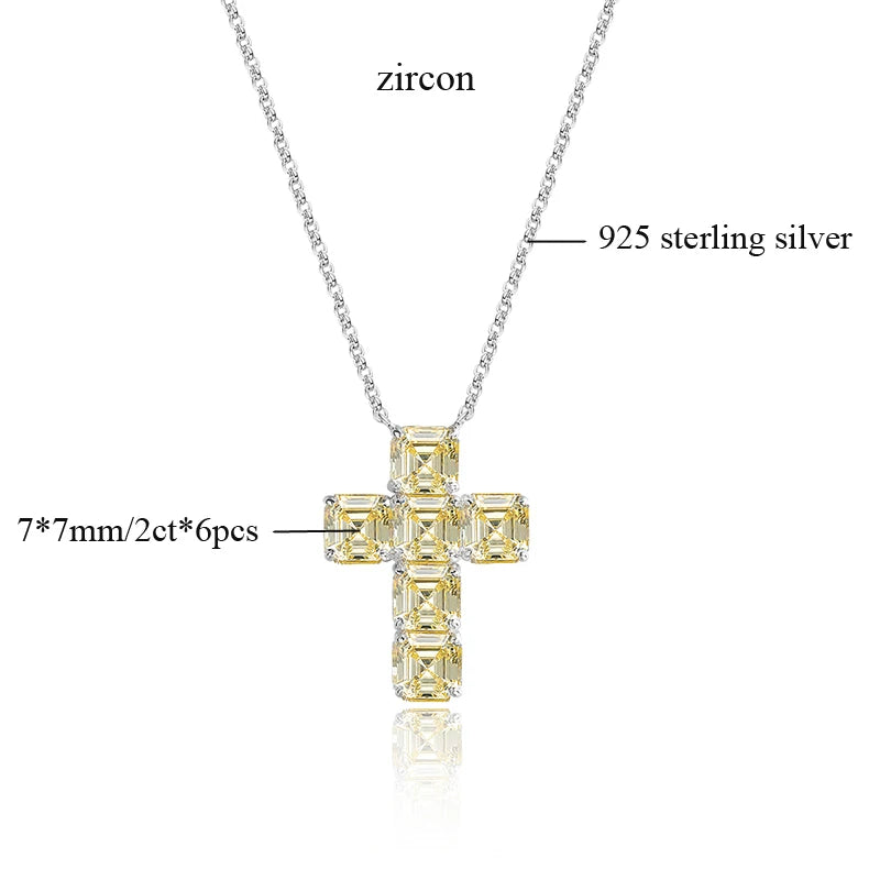 Moissanite Cross Necklace
