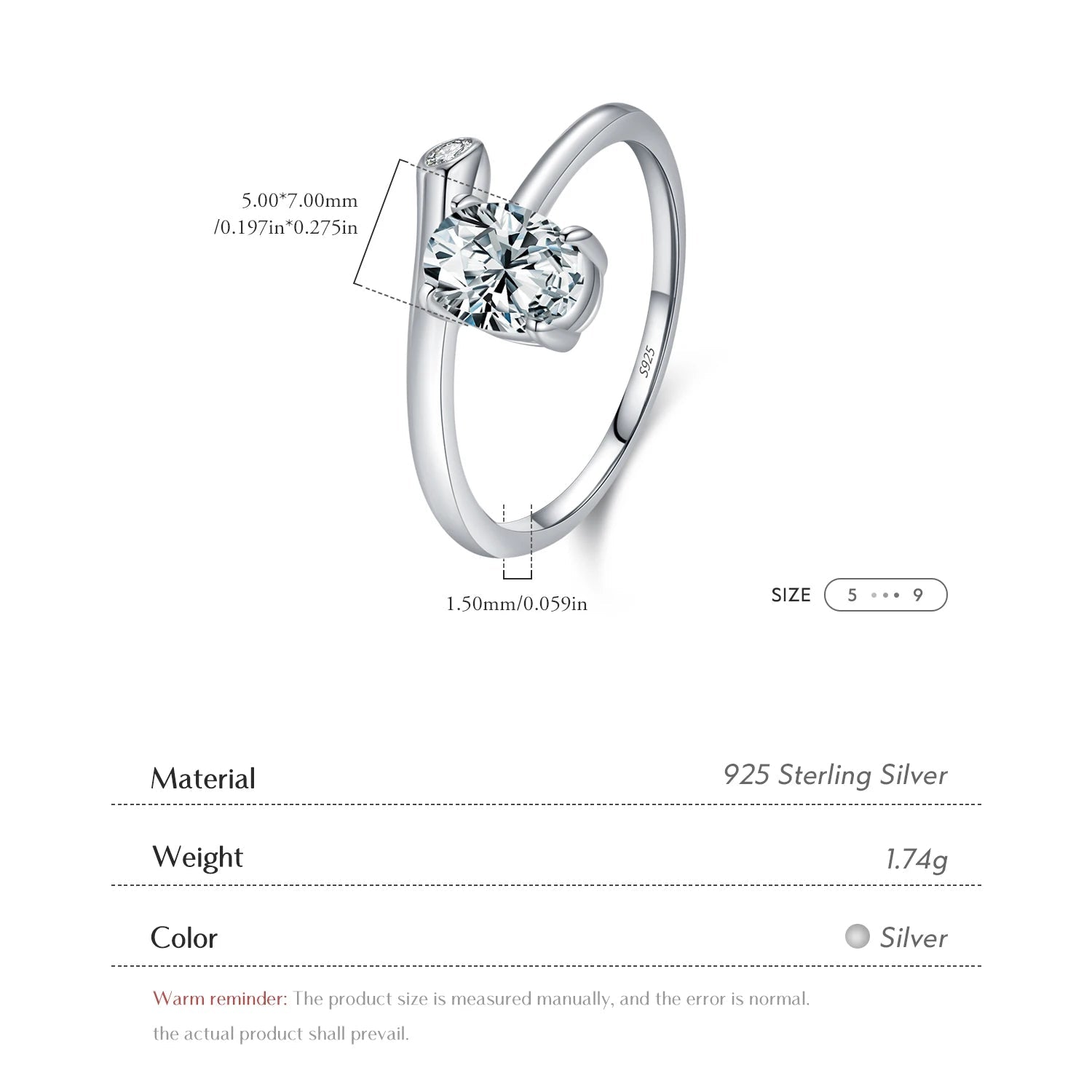 Irregular Oval Ring