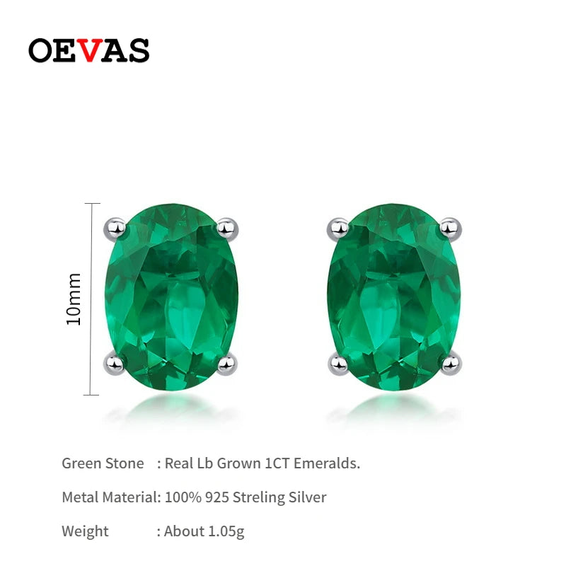 1CT Emerald Earrings