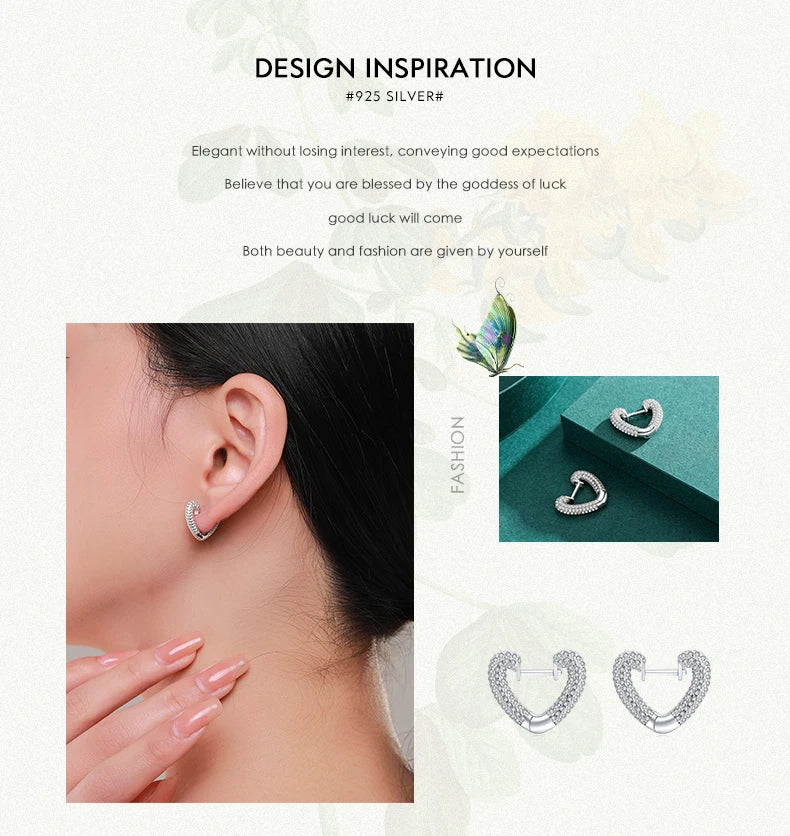 Hearts Ear Buckles