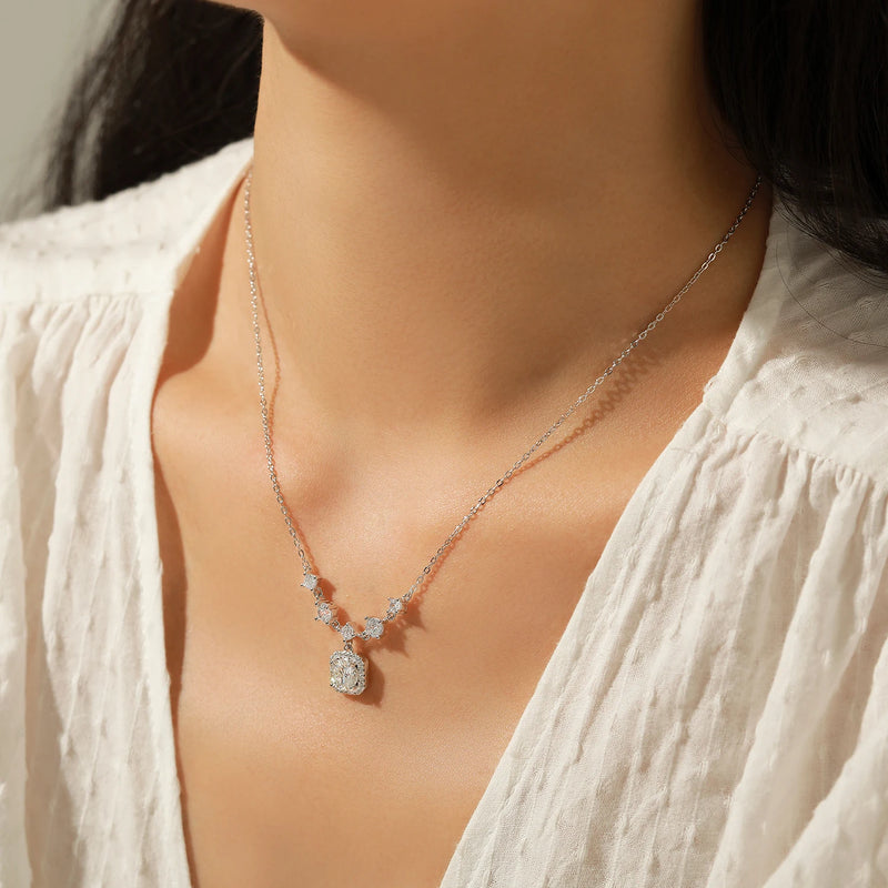 1CT D Color Moissanite Necklace