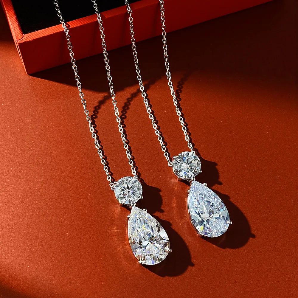 8CT Moissanite Diamond Pendant