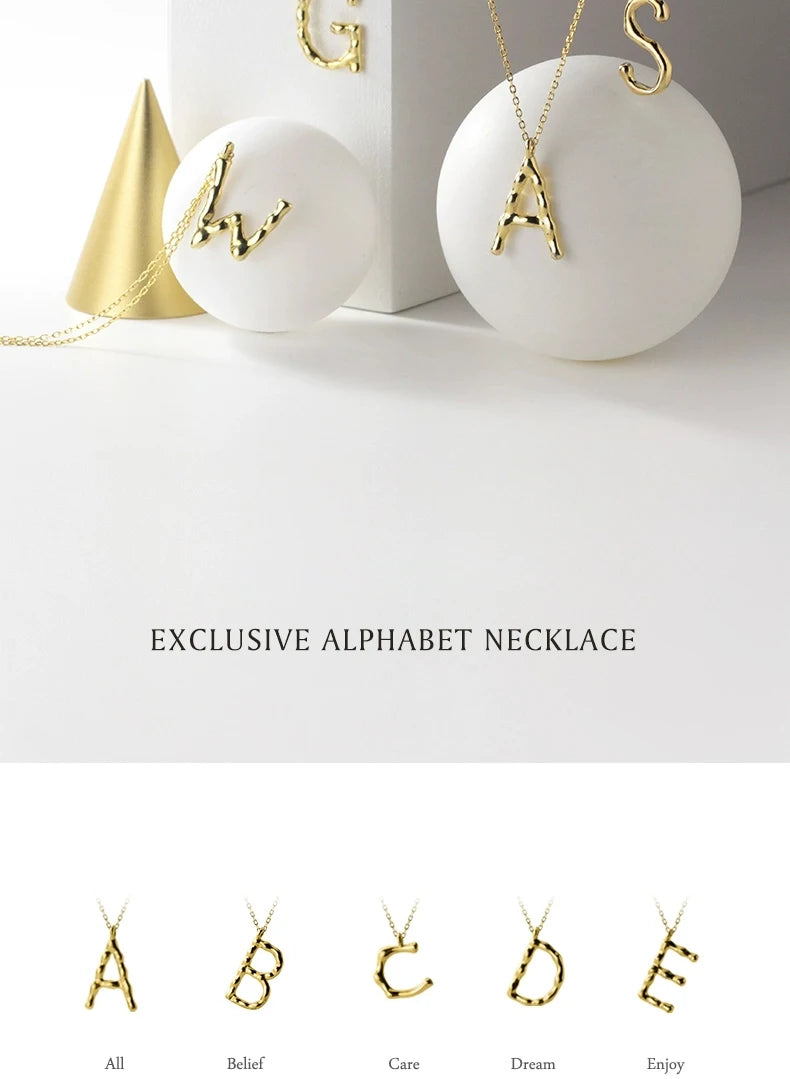 Simple 26 Letters Chain Necklace