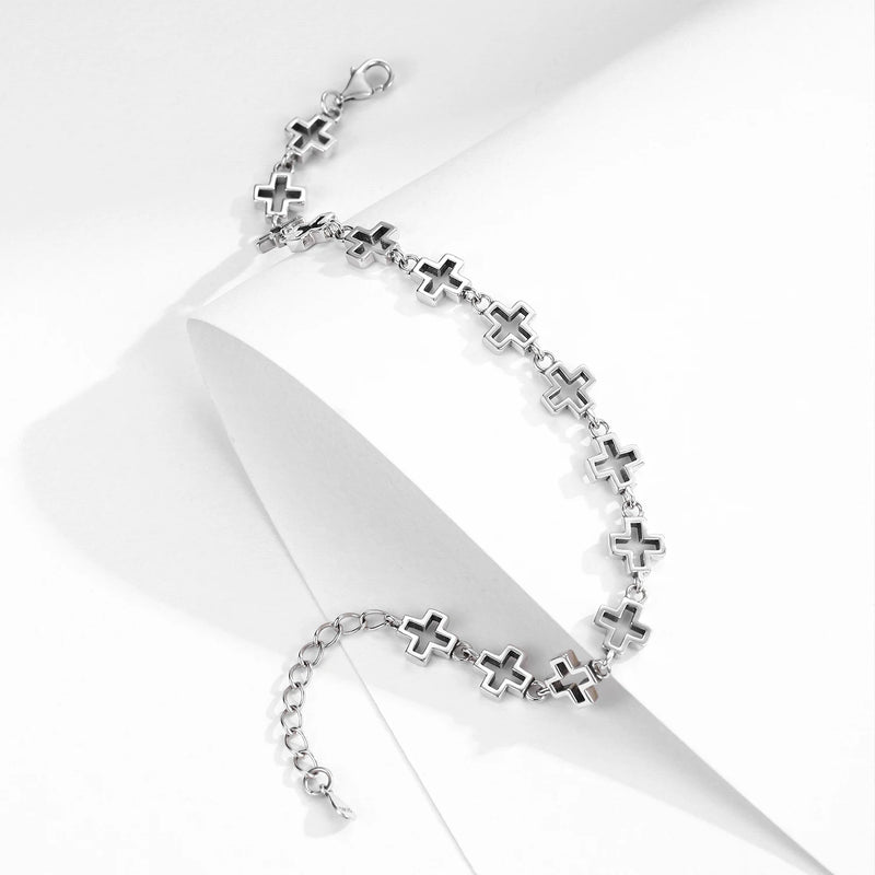 Vintage Delicate Hallow Out Retro Cross Chain