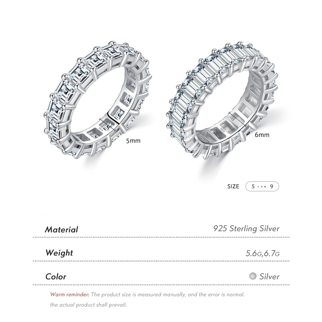 Emeralda Cut High Grade Zirconia Ring