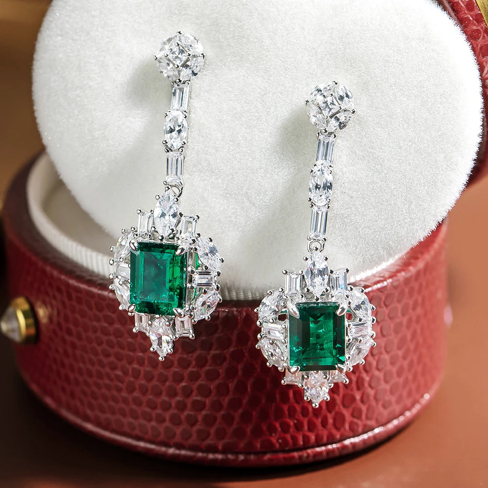 7 Carat Emerald Earring