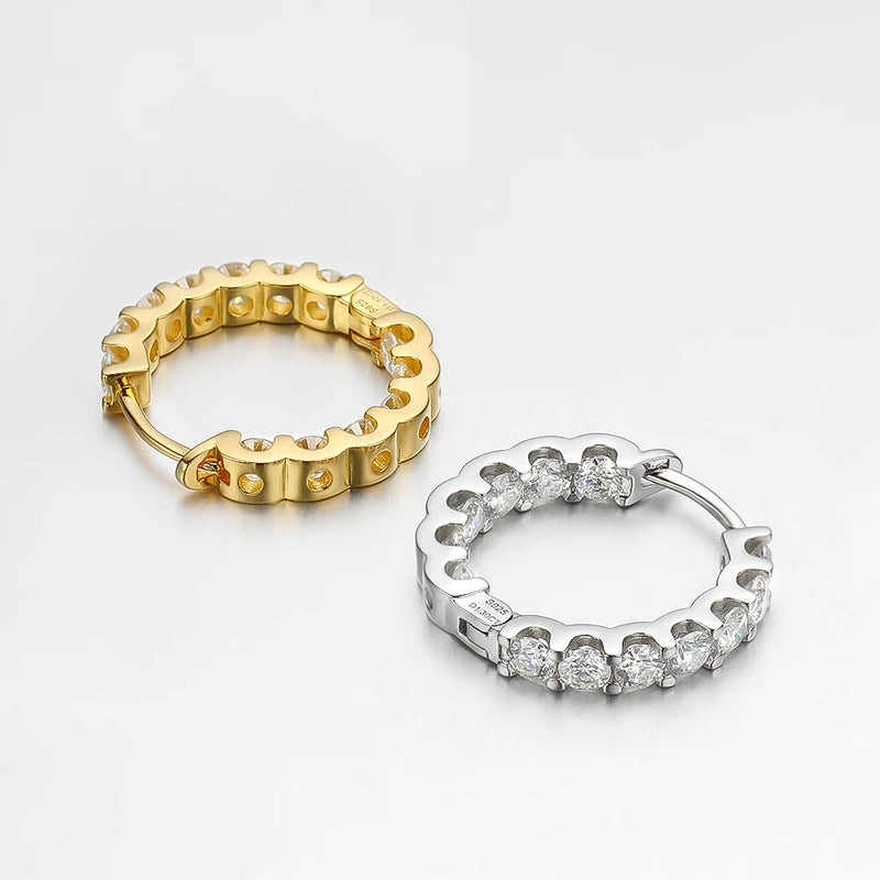 2.6ct Moissanite Earring Hoops