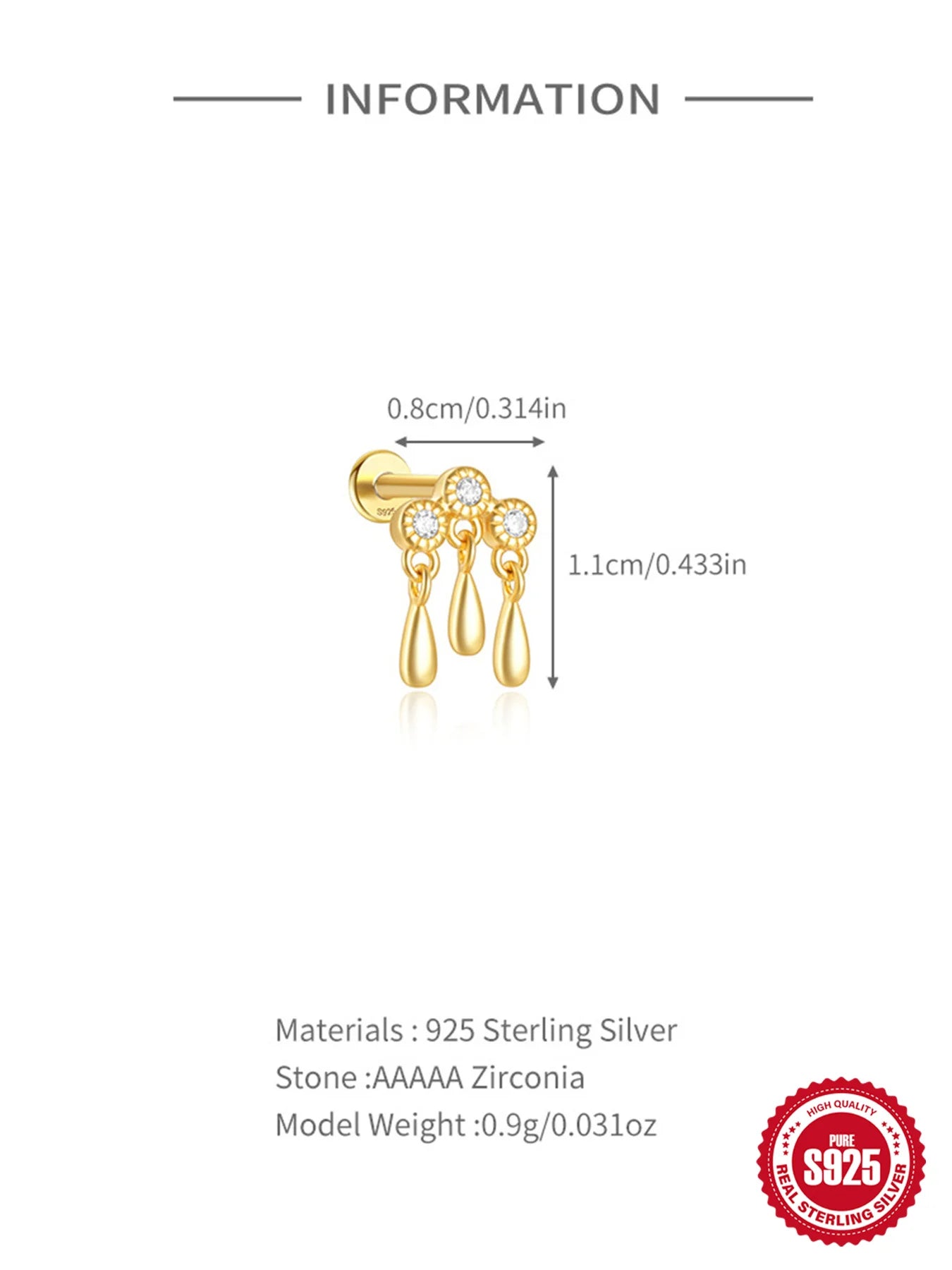Gold Piercings