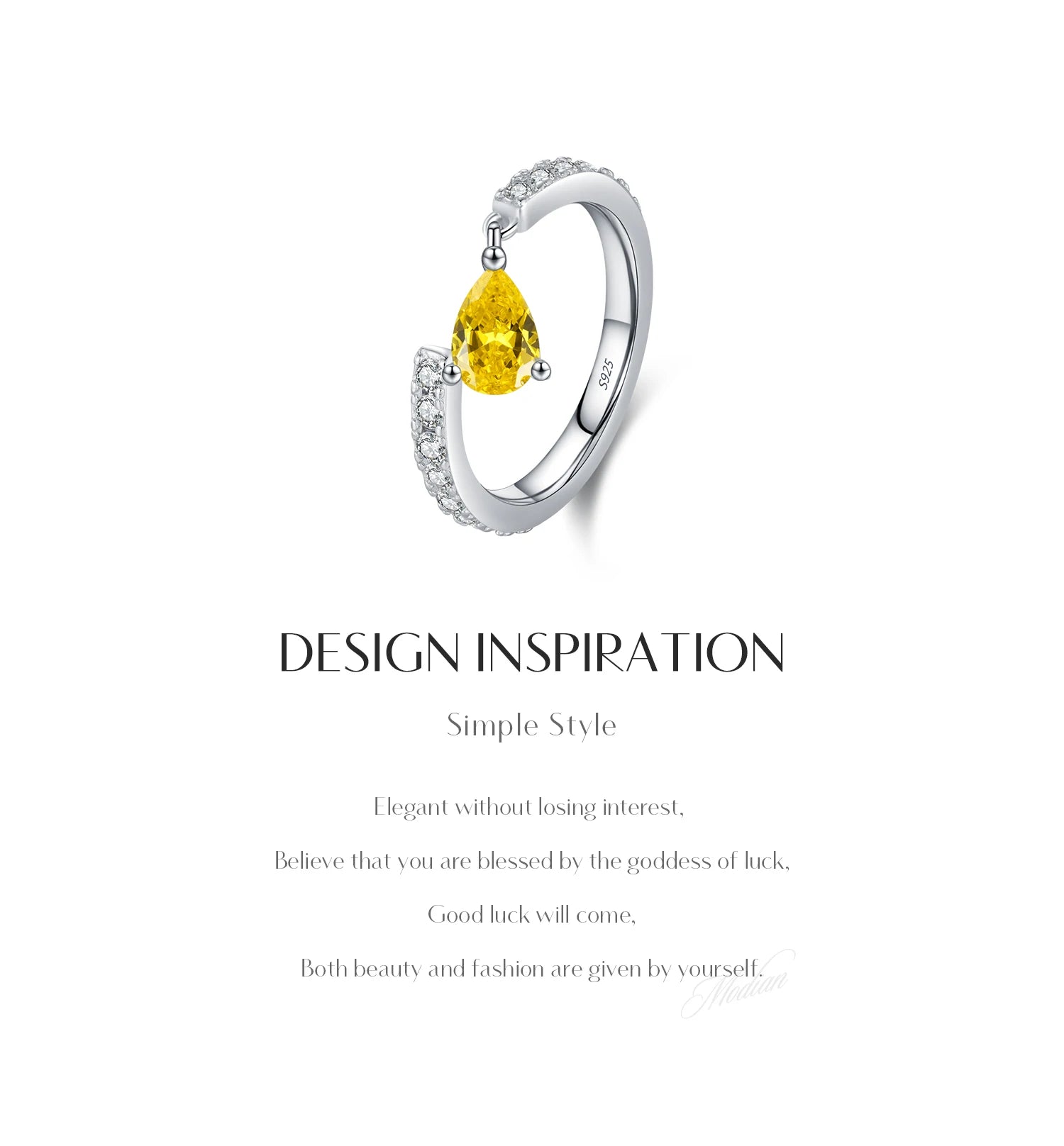 Exquisite Water Drop Ring